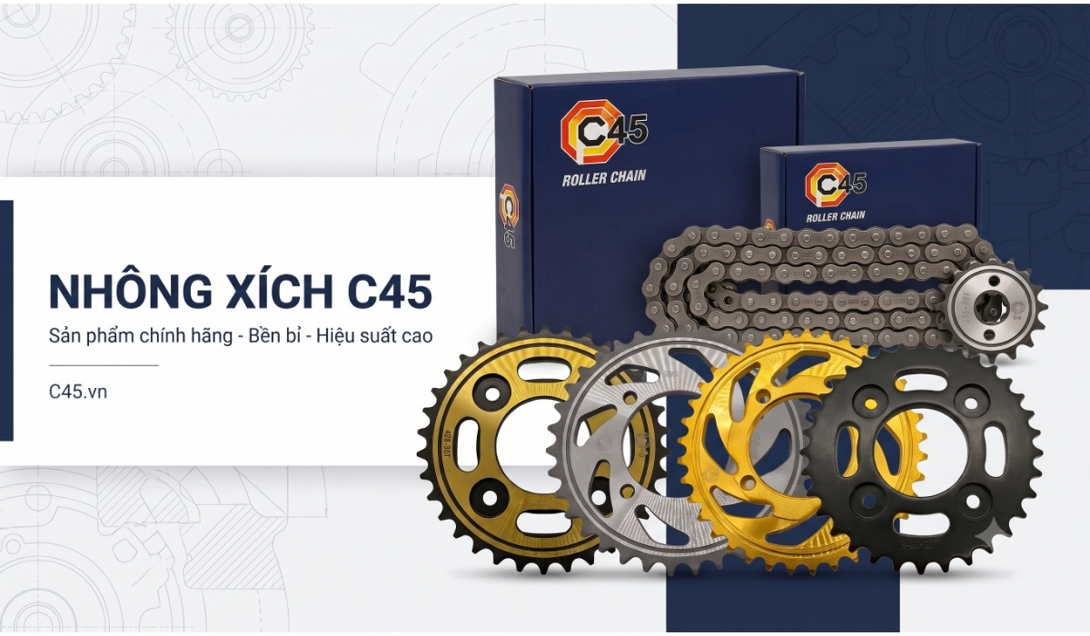 Nhông xích C45