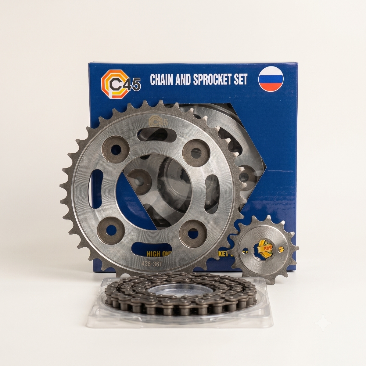 Bộ nhông xích C45 cho Honda Wave Alpha, Wave RS, Future FI, Future Neo – C45 Rs 36-14-108