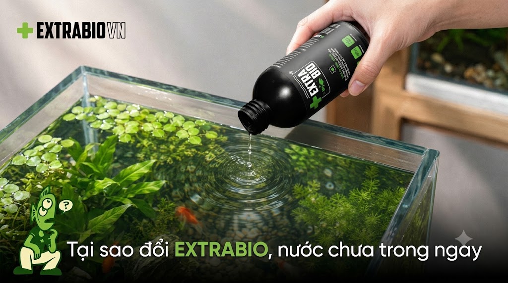 Tại Sao Đổ Men Vi Sinh Extrabio Vào Bể Nước Chưa Trong Ngay?