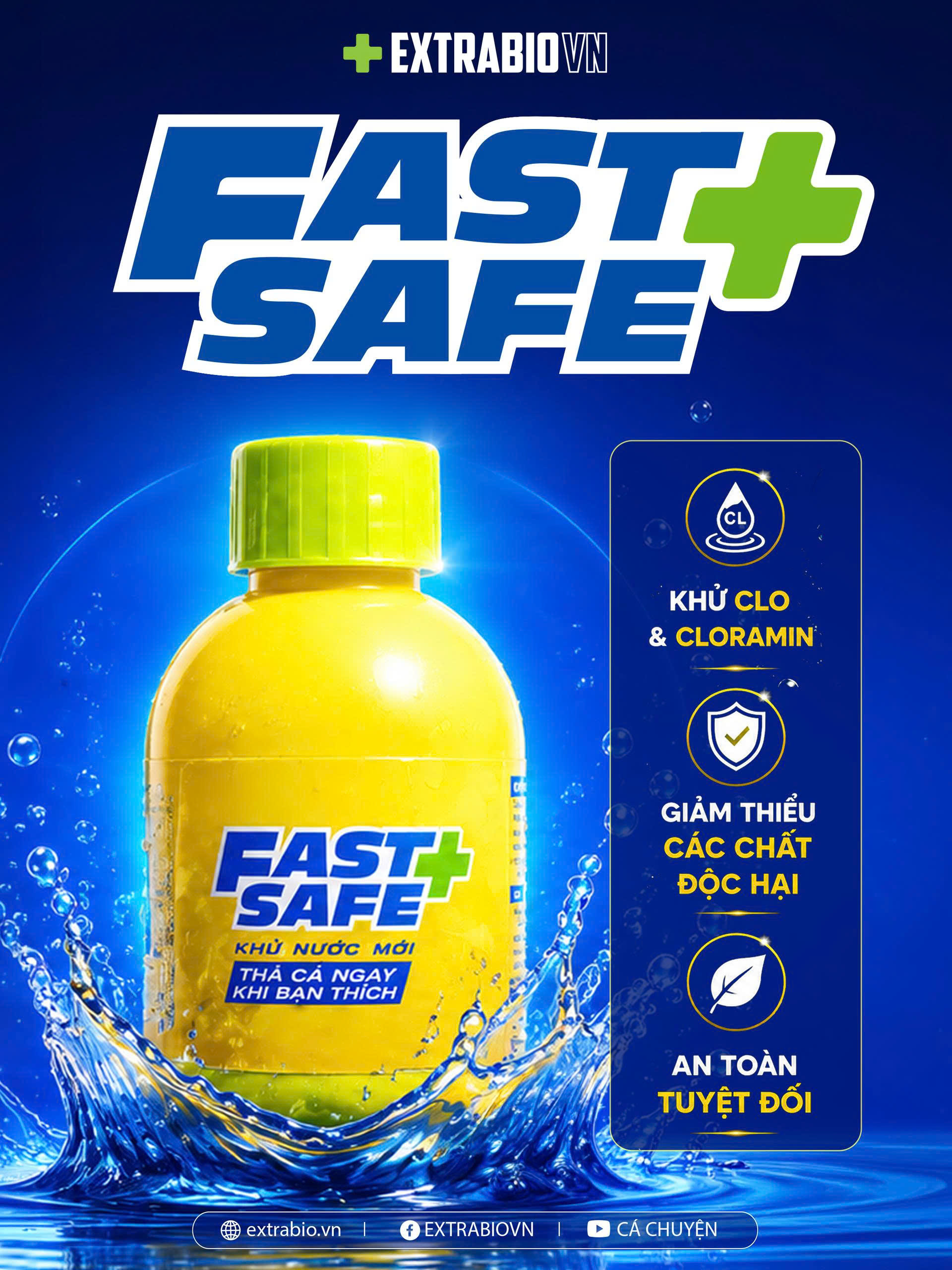 Fast & Safe - Dung Dịch Khử Nước Mới: Bảo Vệ Tối Ưu – Thả Cá Ngay Khi Bạn Thích!
