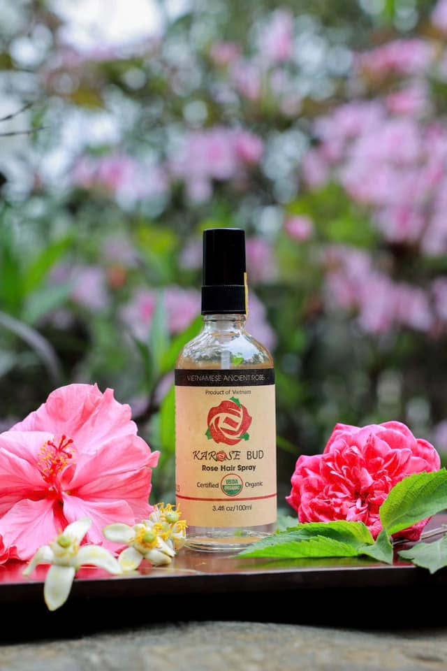 Karose - Xịt dưỡng tóc hoa hồng Karose Bud 100ml