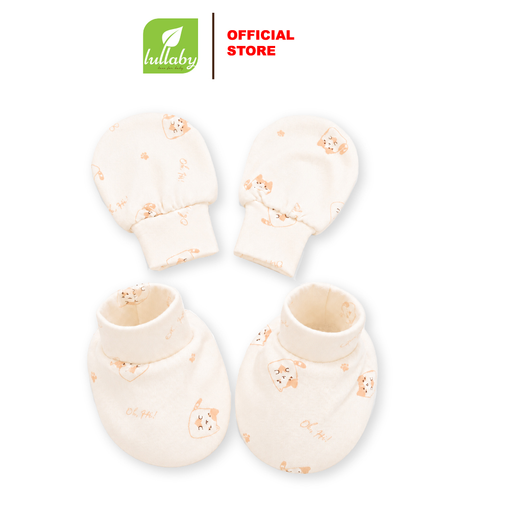 Set bao tay, bao chân Lullaby hồng cam NH734C