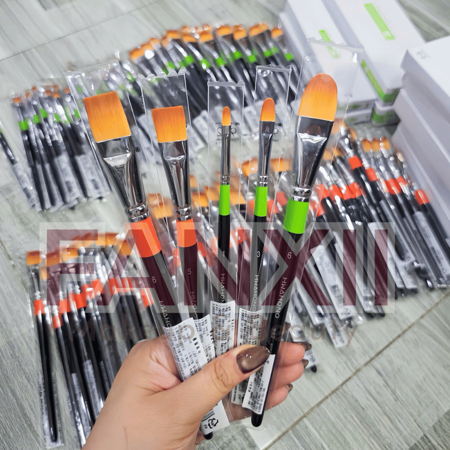 [Nhập HÀN] HWAHONG - Cọ Nền Đầu Dẹt HWAHONG 982 948 972 Hình Oval Cọ Ngang Dàn Trải Tán Kem Nền Kem lót dưỡng Siêu Mỏng