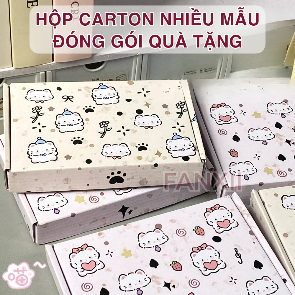 Hộp Carton Quà Tặng - Nhiều Mẫu