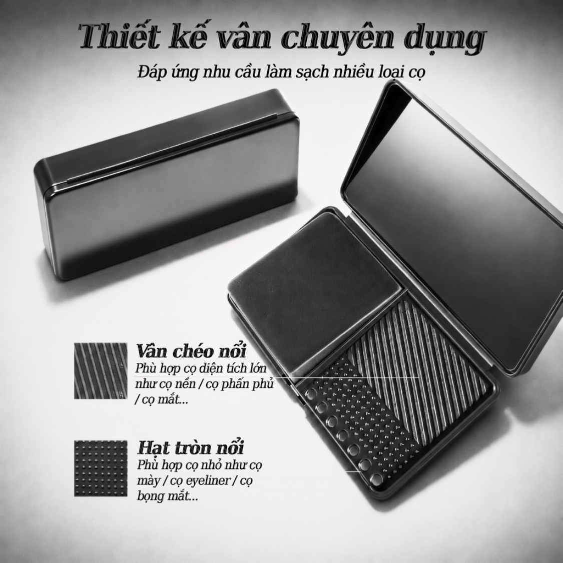 Hộp Vệ Sinh Cọ Mút 2in1 (Có chậu giặt và xà bông)