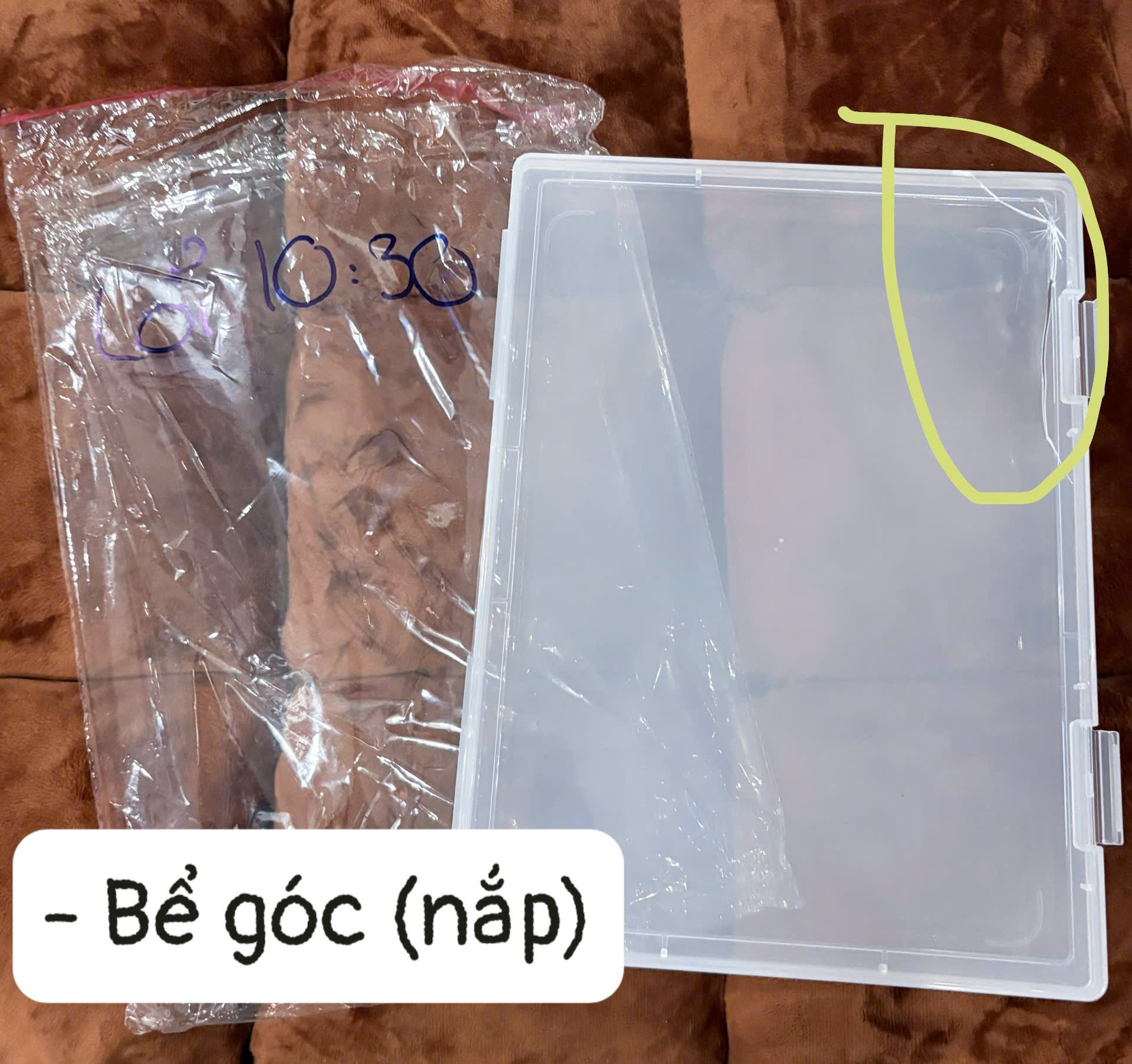 HỘP NHỰA - SẢN PHẨM LỖI