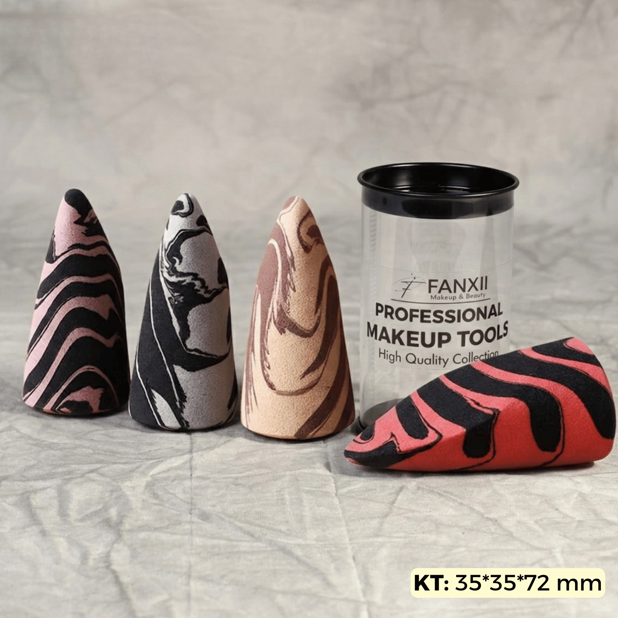 Mút Hình Núi - Mút Trứng Vát Nhọn Đầu Makeup Nền