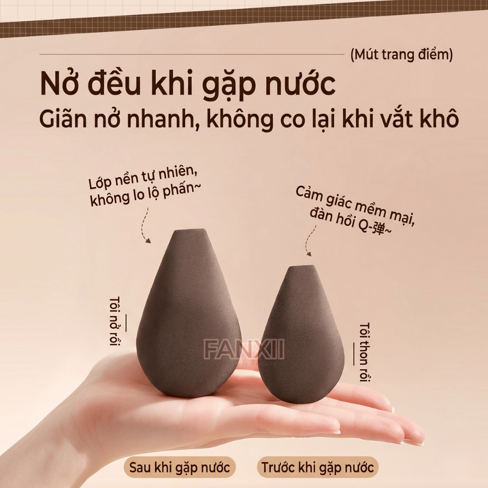 Mút Hình Bút và Trứng Dẹt - Mút Trứng Makeup Nền