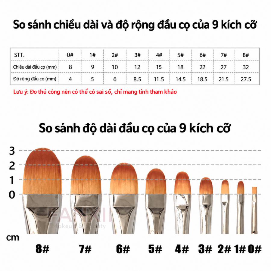 [Nhập HÀN] HWAHONG - Cọ Nền Đầu Dẹt HWAHONG 982 948 972 Hình Oval Cọ Ngang Dàn Trải Tán Kem Nền Kem lót dưỡng Siêu Mỏng