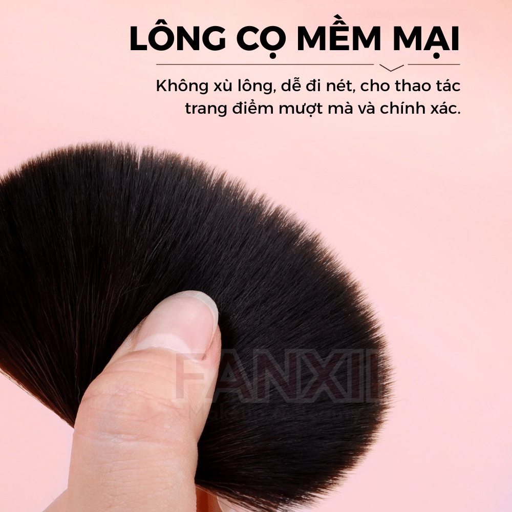 HỒNG PASTEL - Bộ 8 Cọ trang điểm