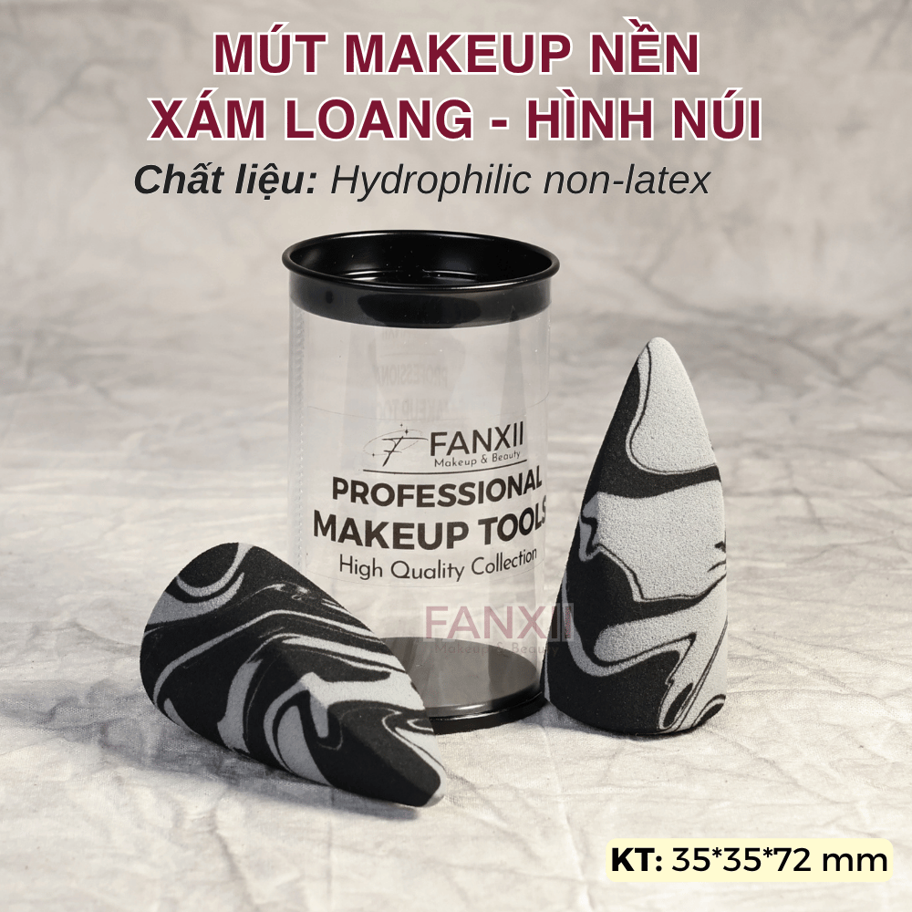 Mút Hình Núi - Mút Trứng Vát Nhọn Đầu Makeup Nền