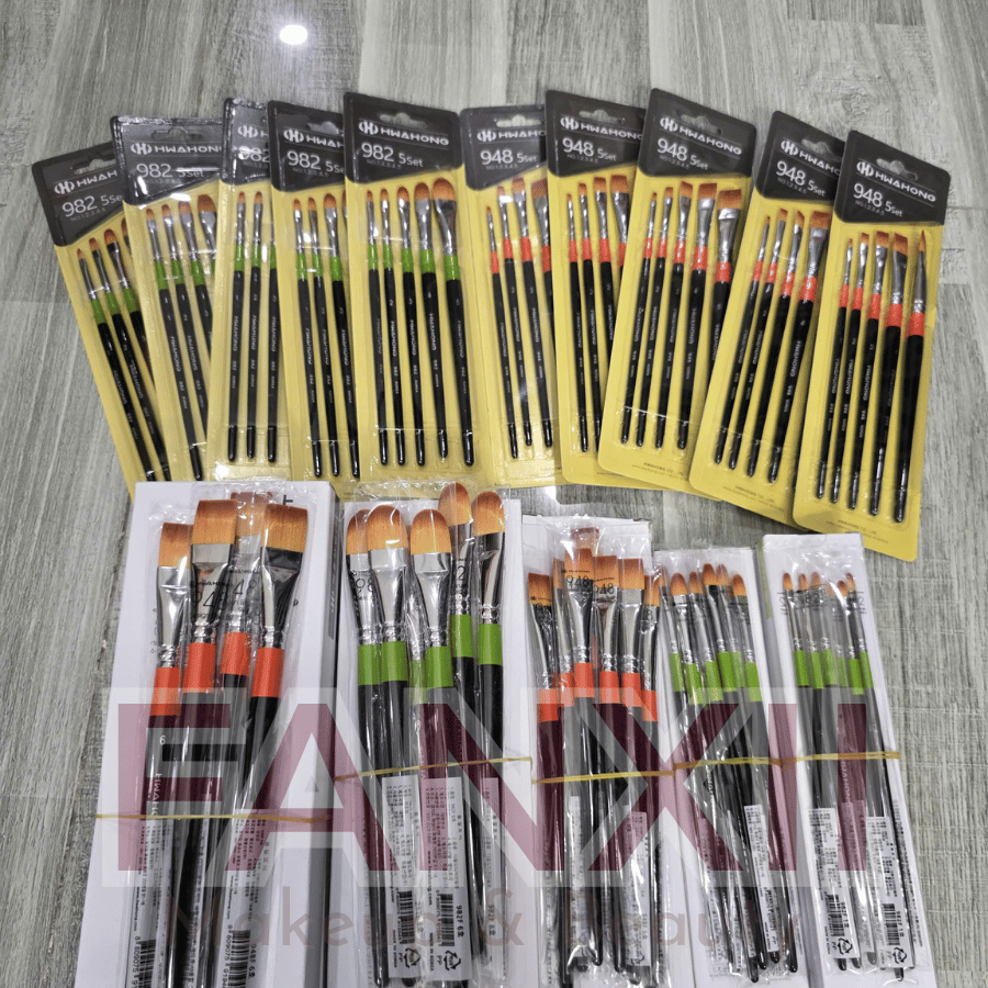 [Nhập HÀN] HWAHONG - Cọ Nền Đầu Dẹt HWAHONG 982 948 972 Hình Oval Cọ Ngang Dàn Trải Tán Kem Nền Kem lót dưỡng Siêu Mỏng