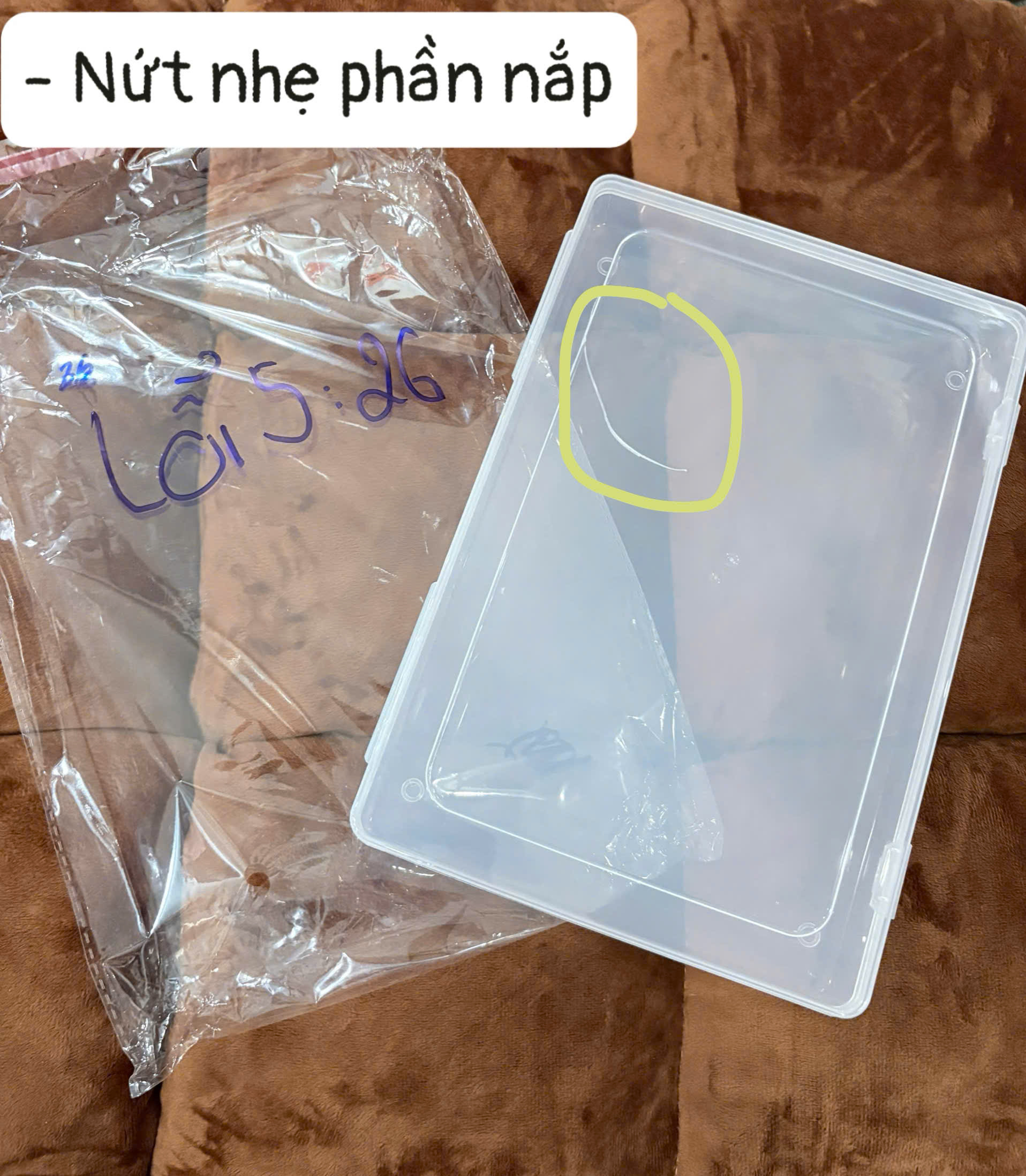 HỘP NHỰA - SẢN PHẨM LỖI