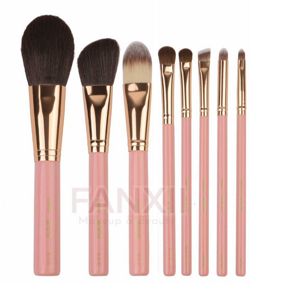 HỒNG PASTEL - Bộ 8 Cọ trang điểm