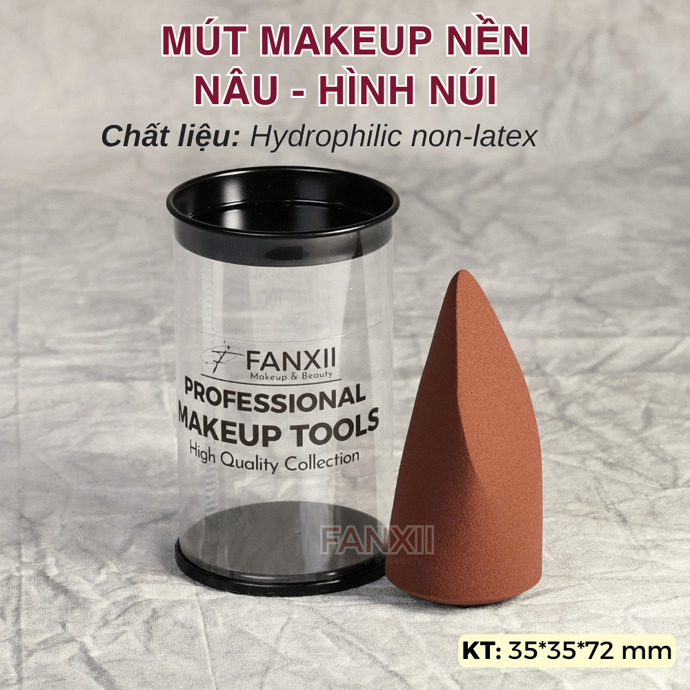Mút Hình Núi - Mút Trứng Vát Nhọn Đầu Makeup Nền