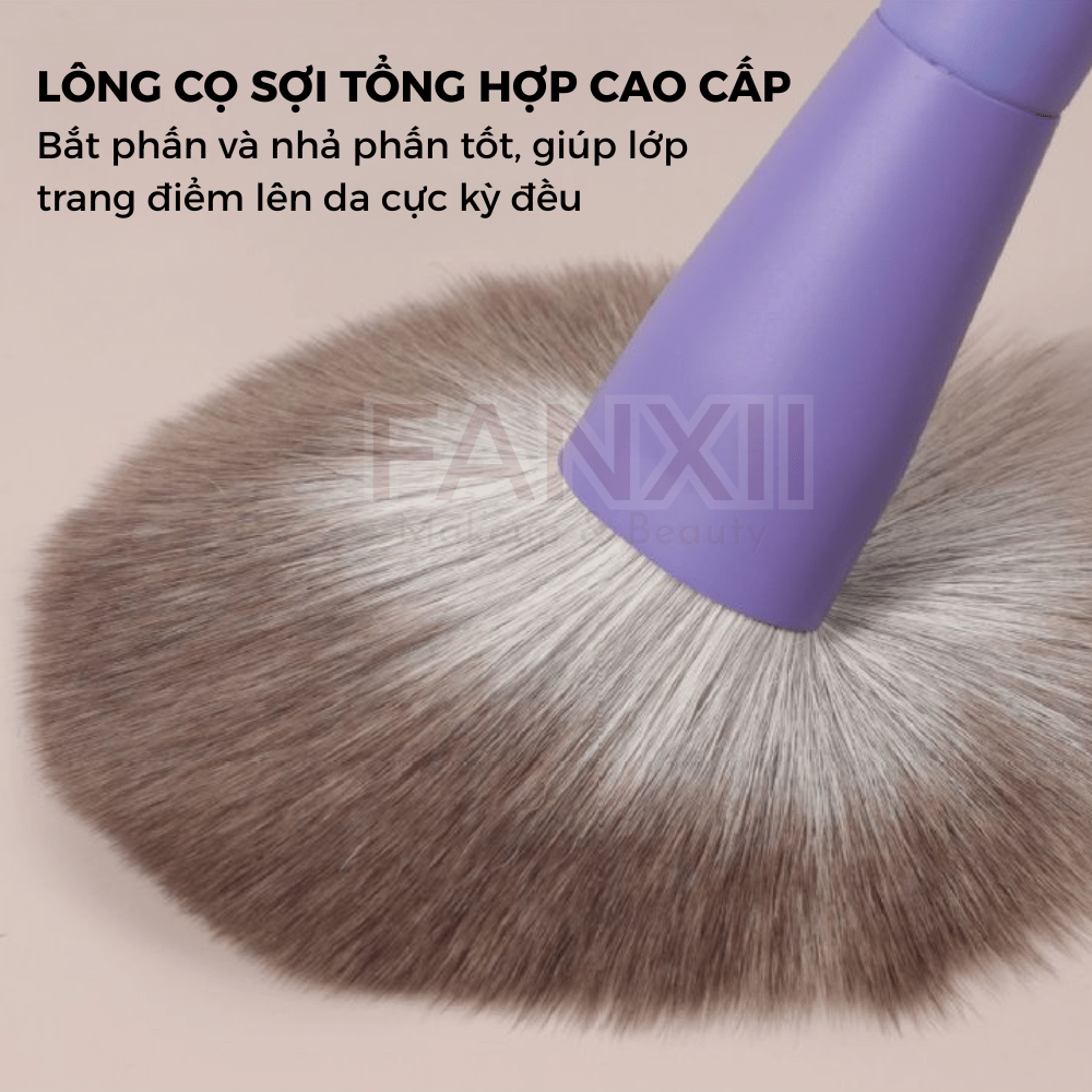 TÍM PASTEL - Bộ 7 cọ trang điểm Flower Fairy