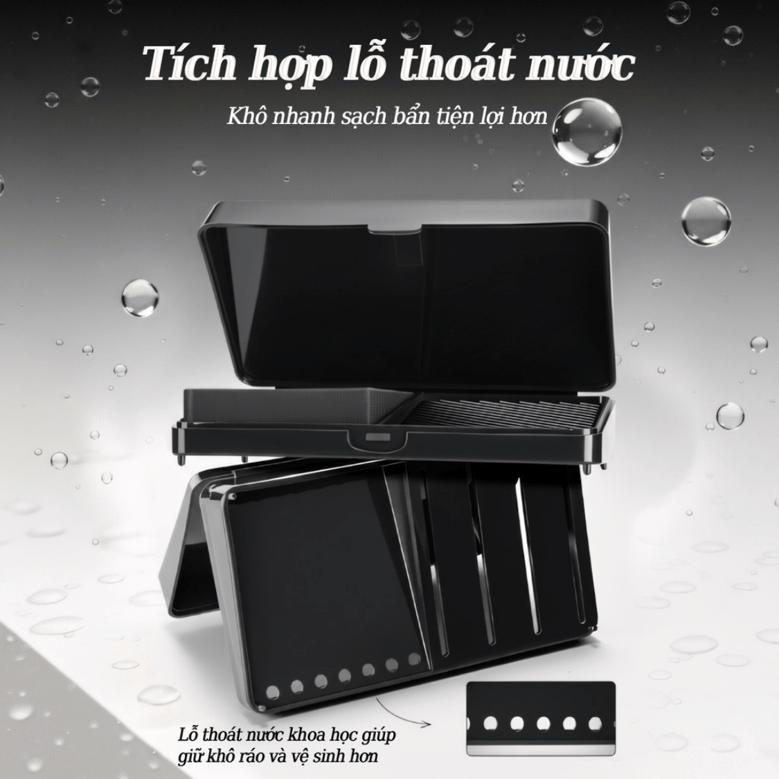 Hộp Vệ Sinh Cọ Mút 2in1 (Có chậu giặt và xà bông)
