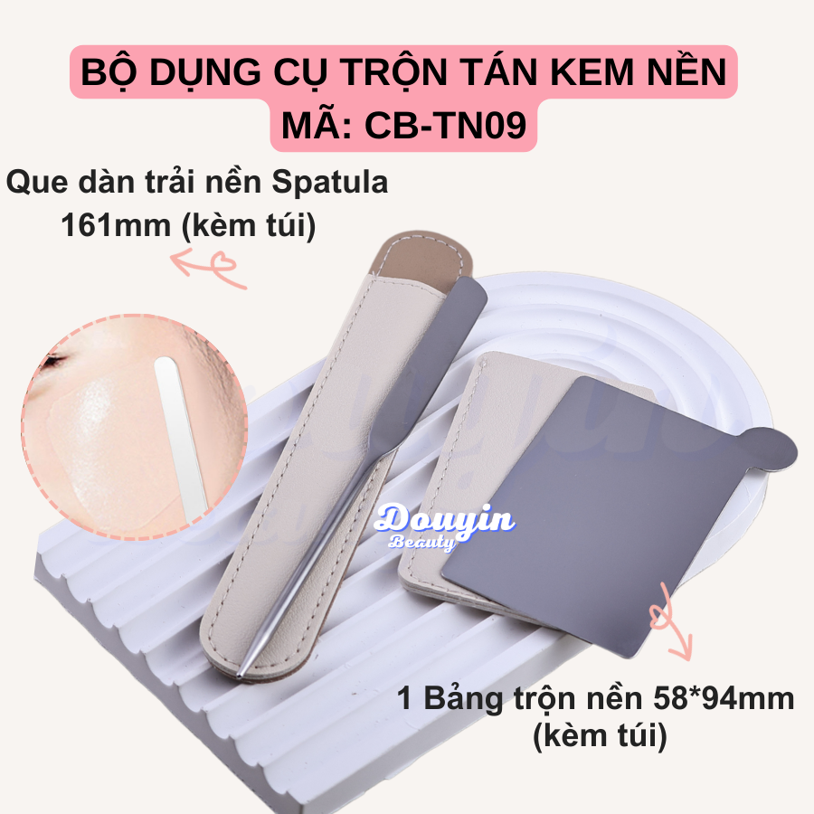 TN09 - Bộ Dụng Cụ Trộn Tán Kem Nền