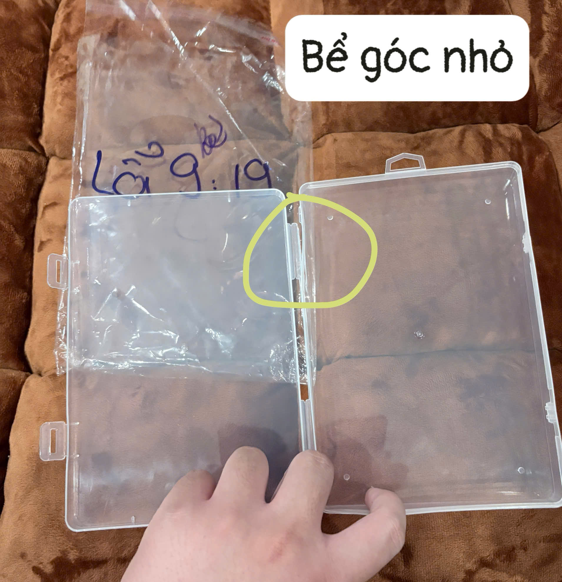 HỘP NHỰA - SẢN PHẨM LỖI