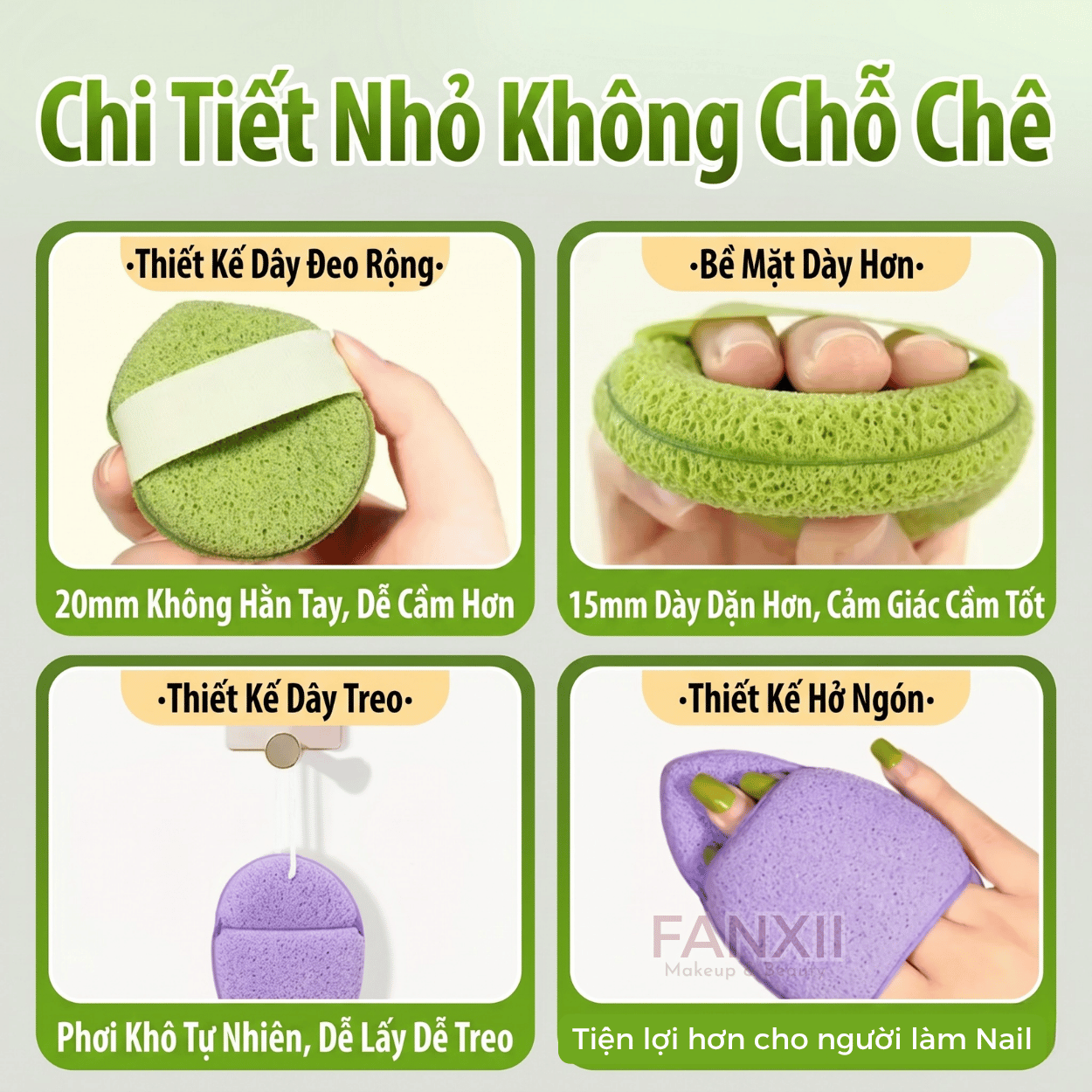 Bọt Biển Mút Rửa Mặt