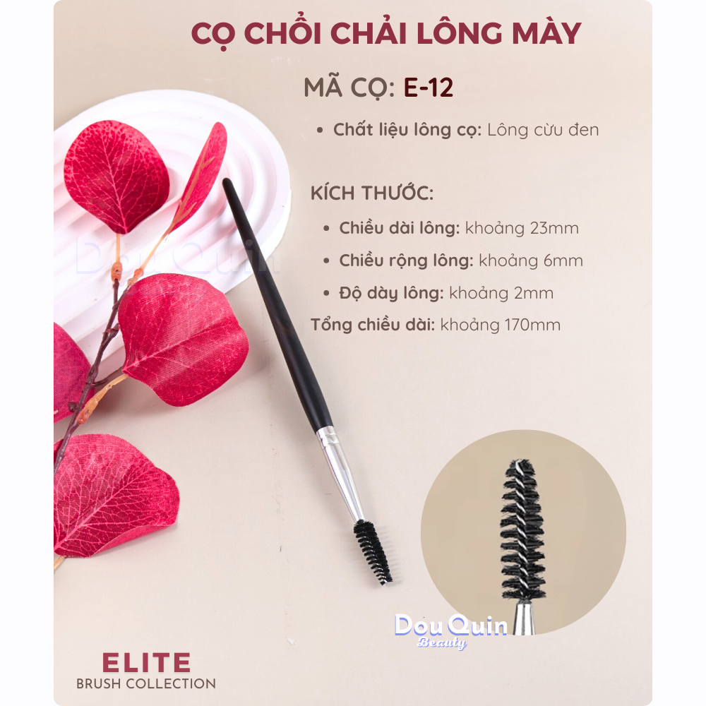 ELITE - Cọ Makeup Cán Gỗ Cao Cấp