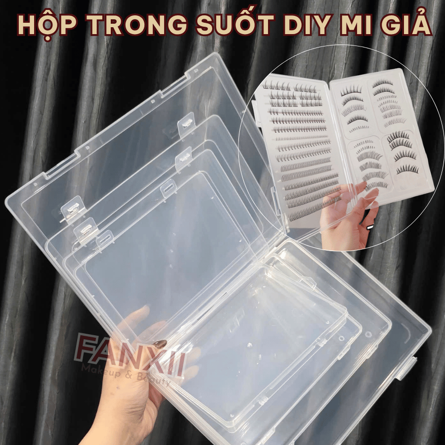 Hộp Nhựa Đựng Mi Giả DIY