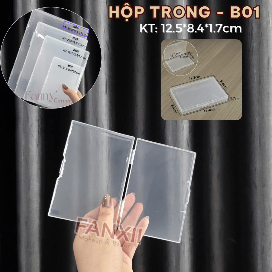Hộp Nhựa Đựng Mi Giả DIY