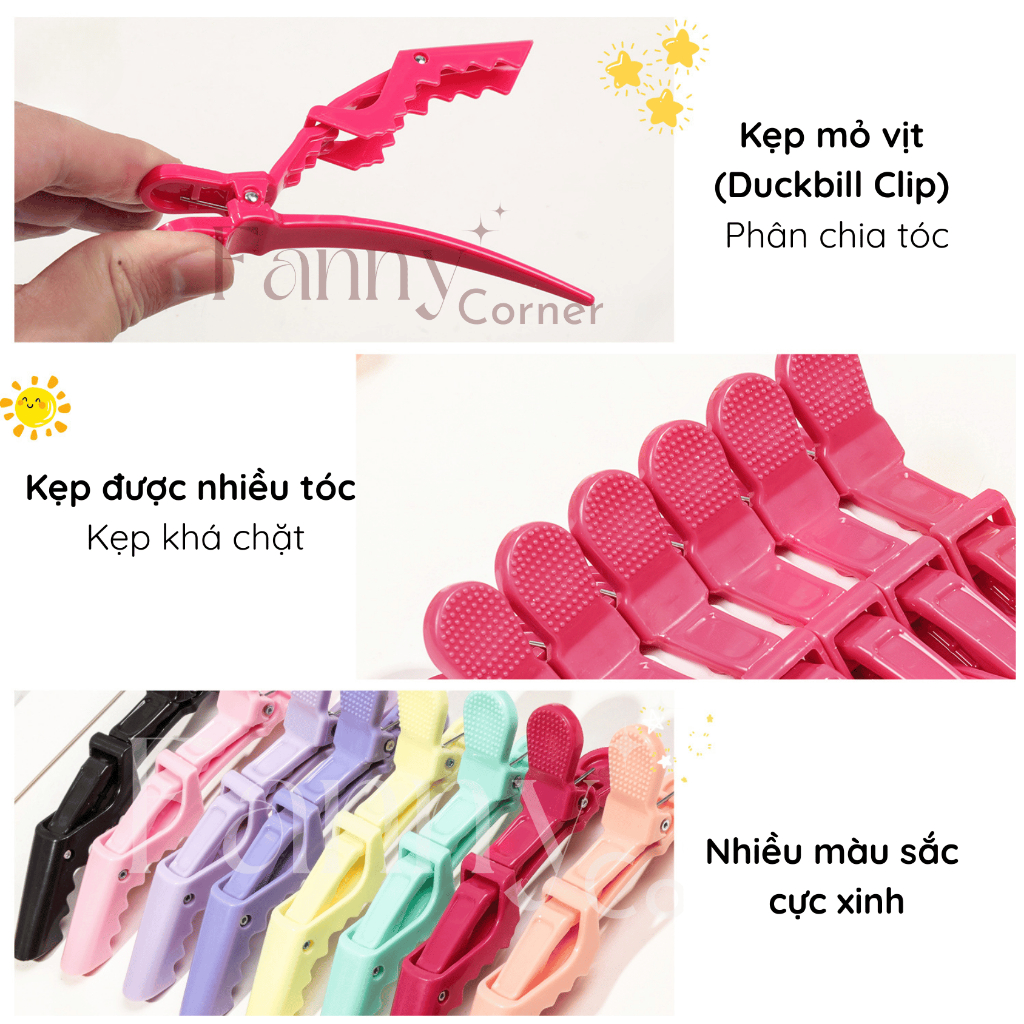 KẸP CÁ SẤU - nhiều màu