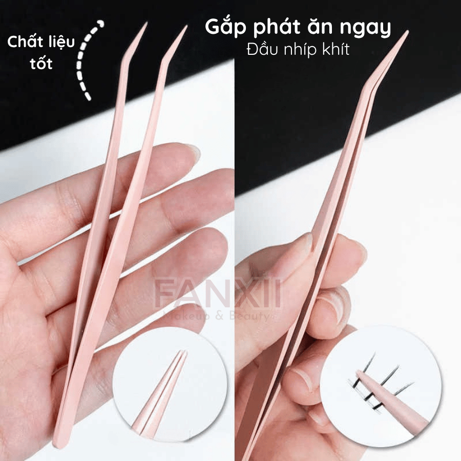 Nhíp gắn mi phủ Nano chống dính keo