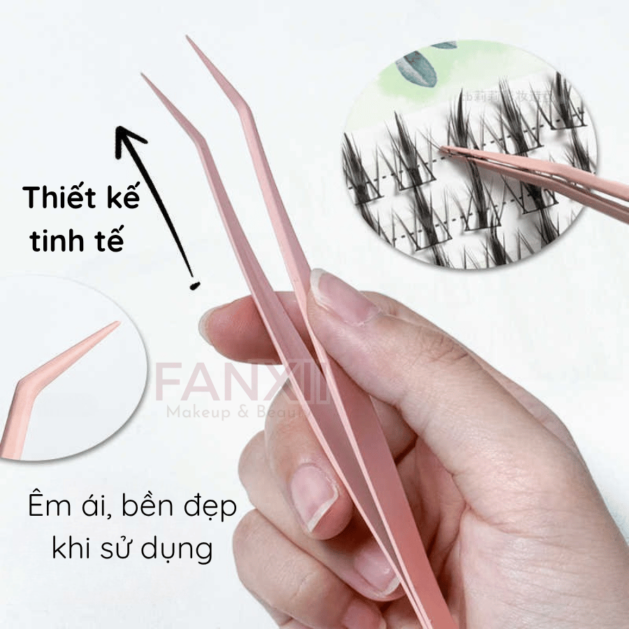 Nhíp gắn mi phủ Nano chống dính keo