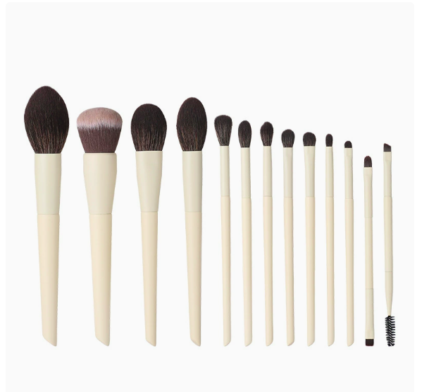 Bộ 12 Cọ Makeup Màu Trắng Sữa