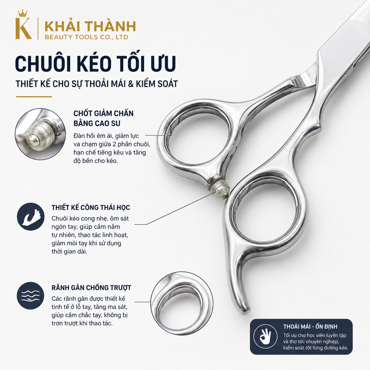 Kéo Cắt Tóc Thục Hành XD-148