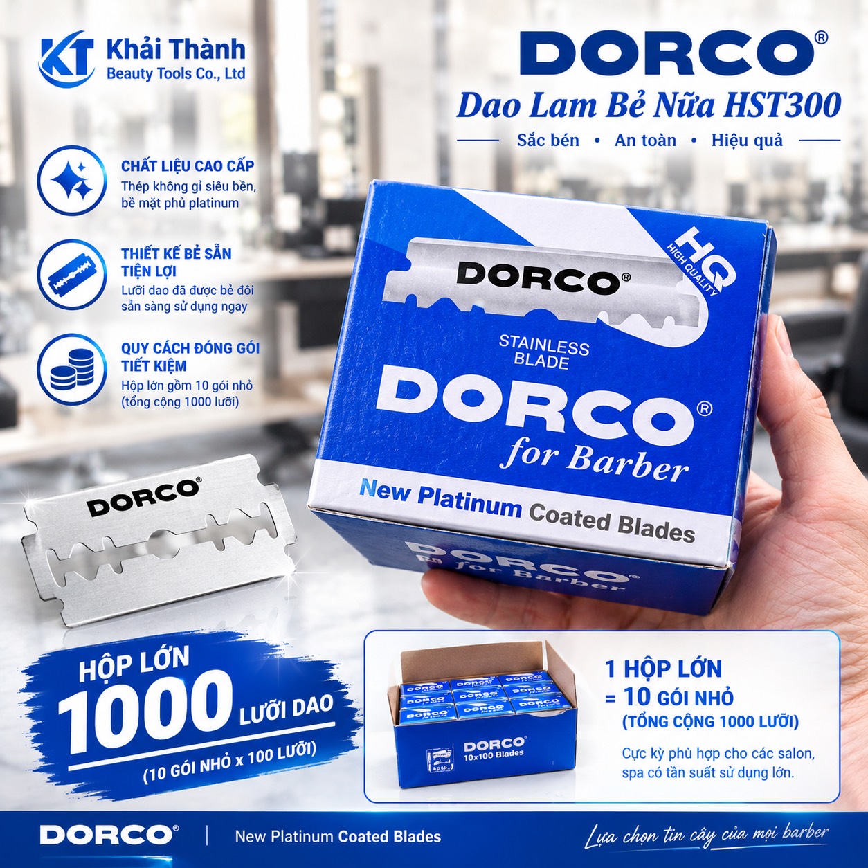 Dao Lam Dorco Bẻ Sẵn HST300