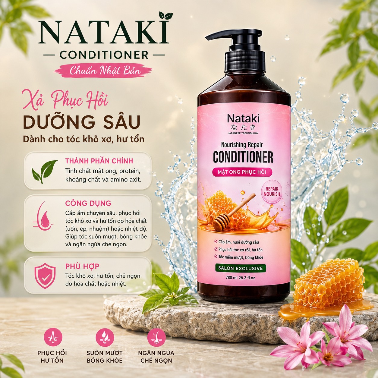 Dầu Xả Nataki 780ml