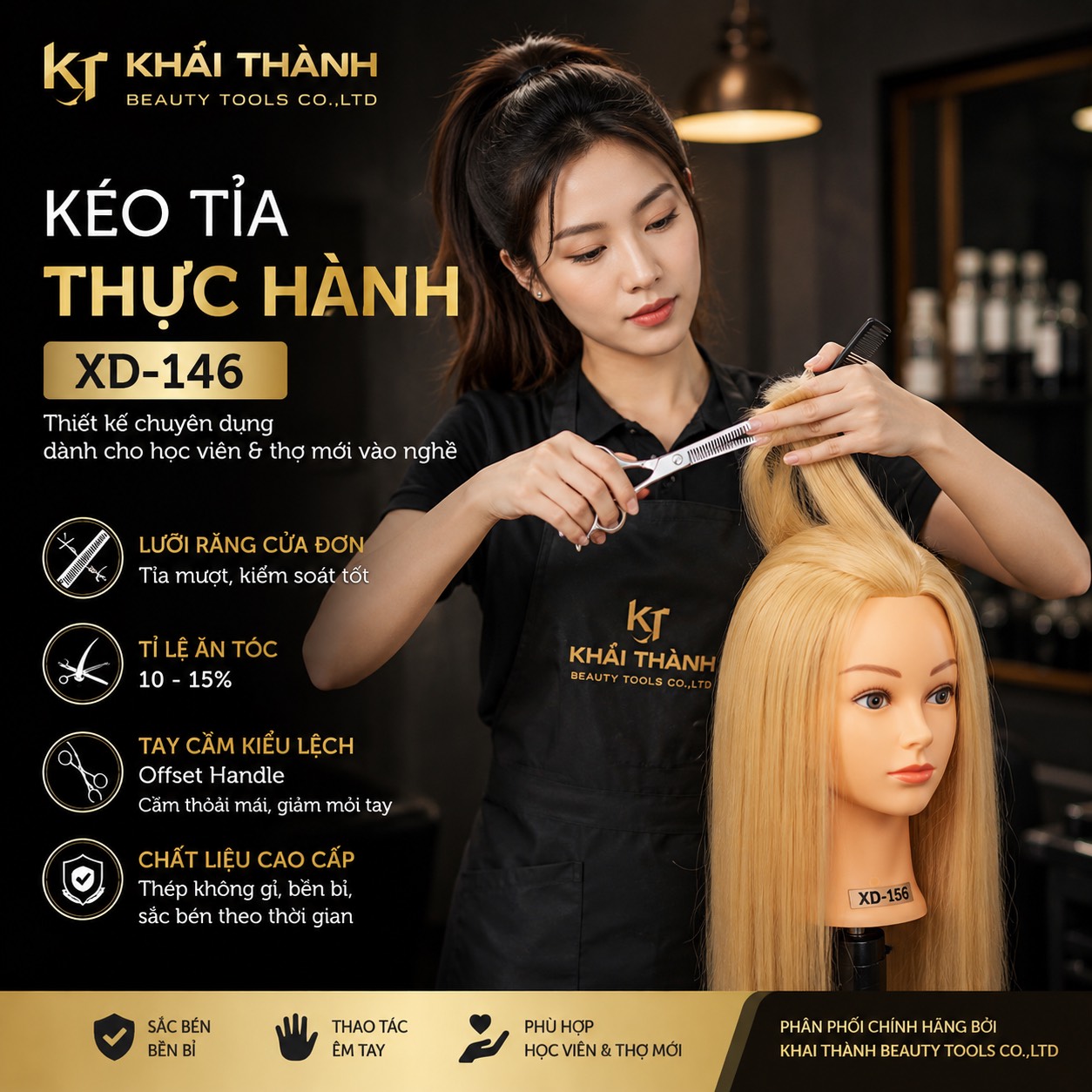 Kéo Tỉa Tóc Thực Hành XD-146