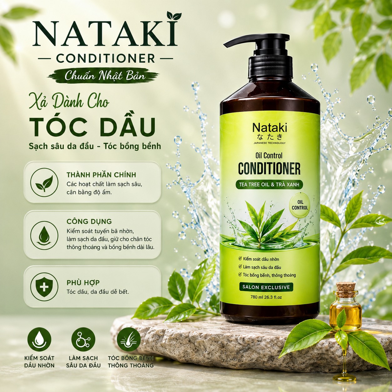 Dầu Xả Nataki 780ml