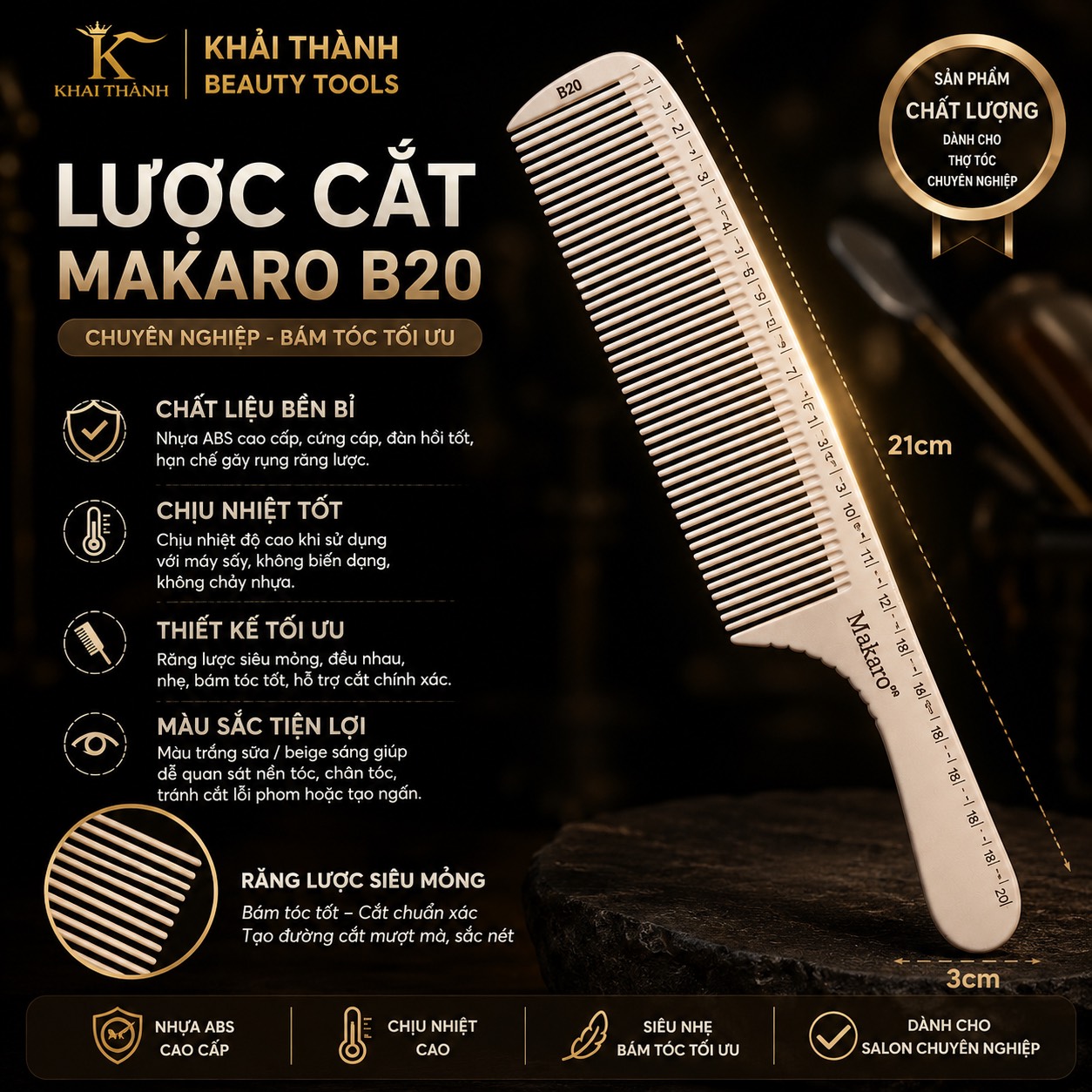 Lược Cắt Makaro B20 (XD-74)