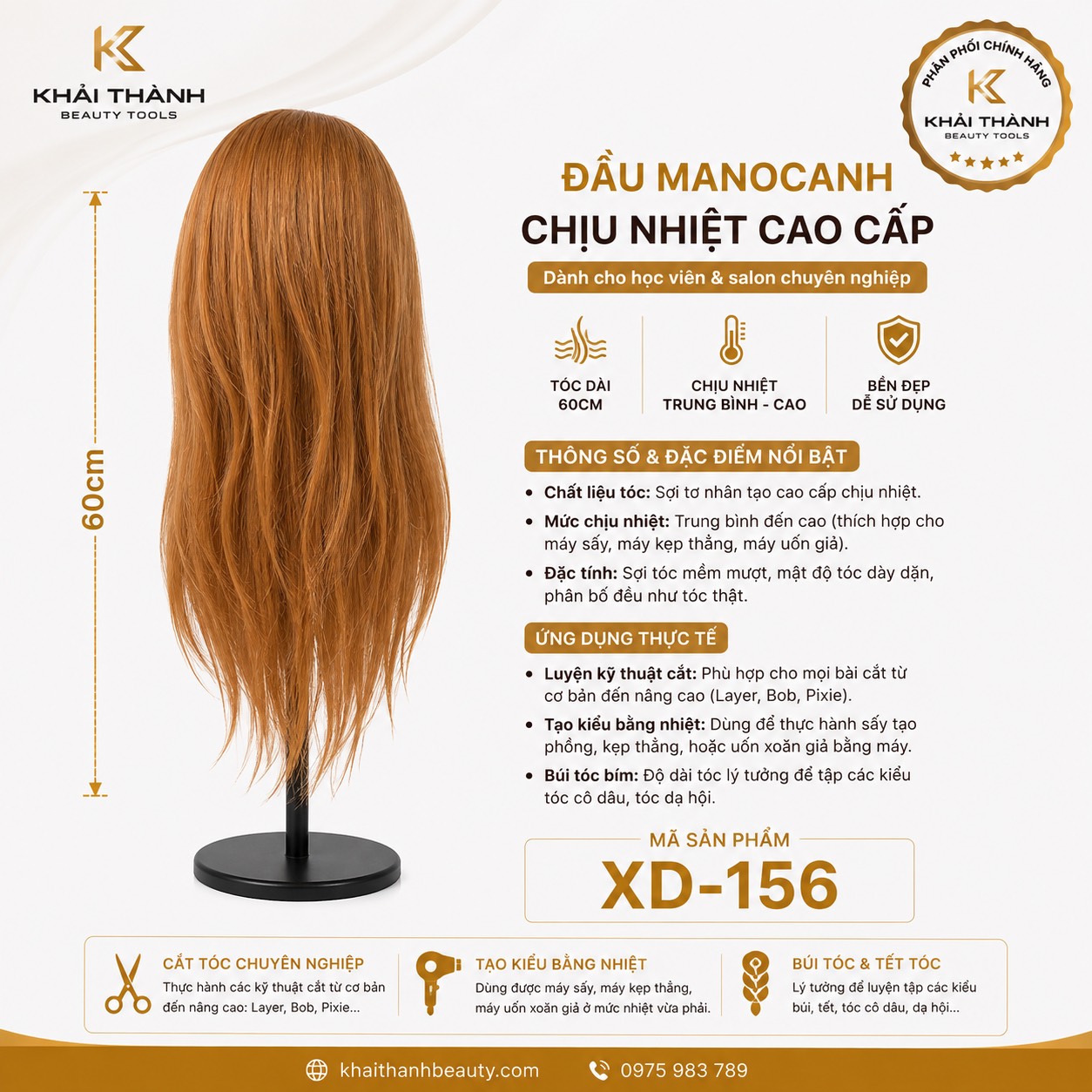 Đầu Canh Chịu Nhiệt Cao Cấp XD-156