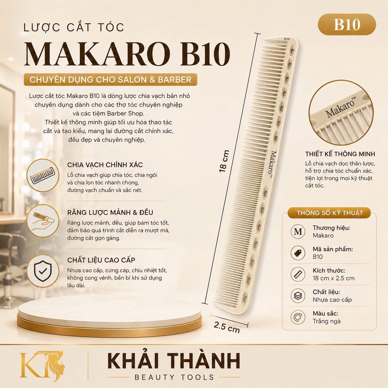 Lược Cắt Makaro B10 (XD-76)