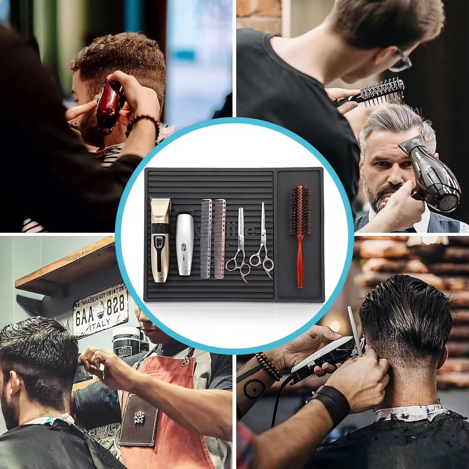 Thảm Cao Su Barber Chia Ngăn XD-68