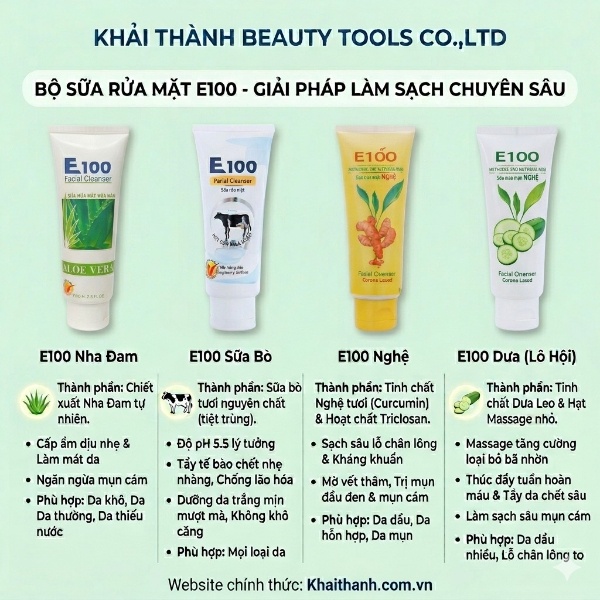 Sữa Rửa Mặt E100