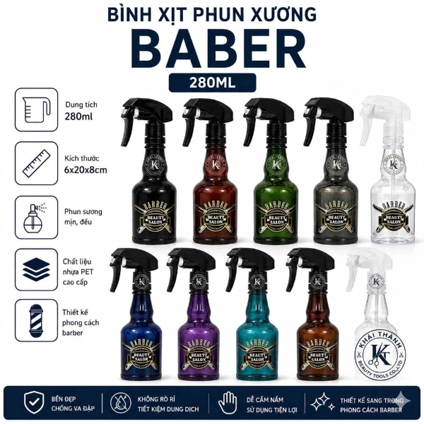Bình Xịt Sương Barber 280ml XD-150