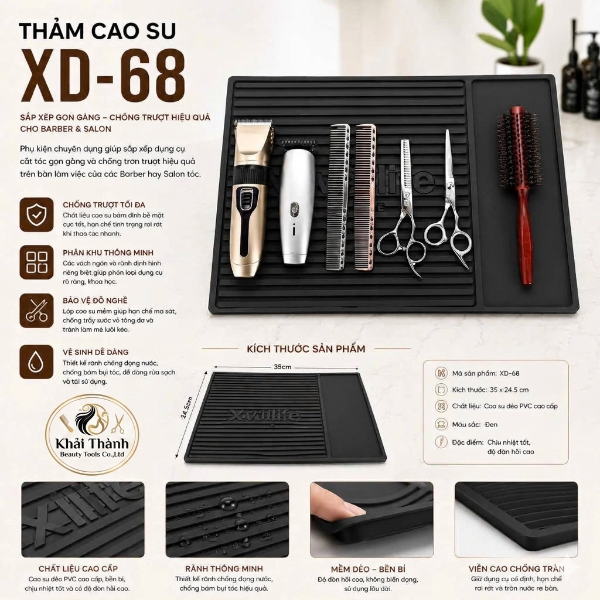 Thảm Cao Su Barber Chia Ngăn XD-68