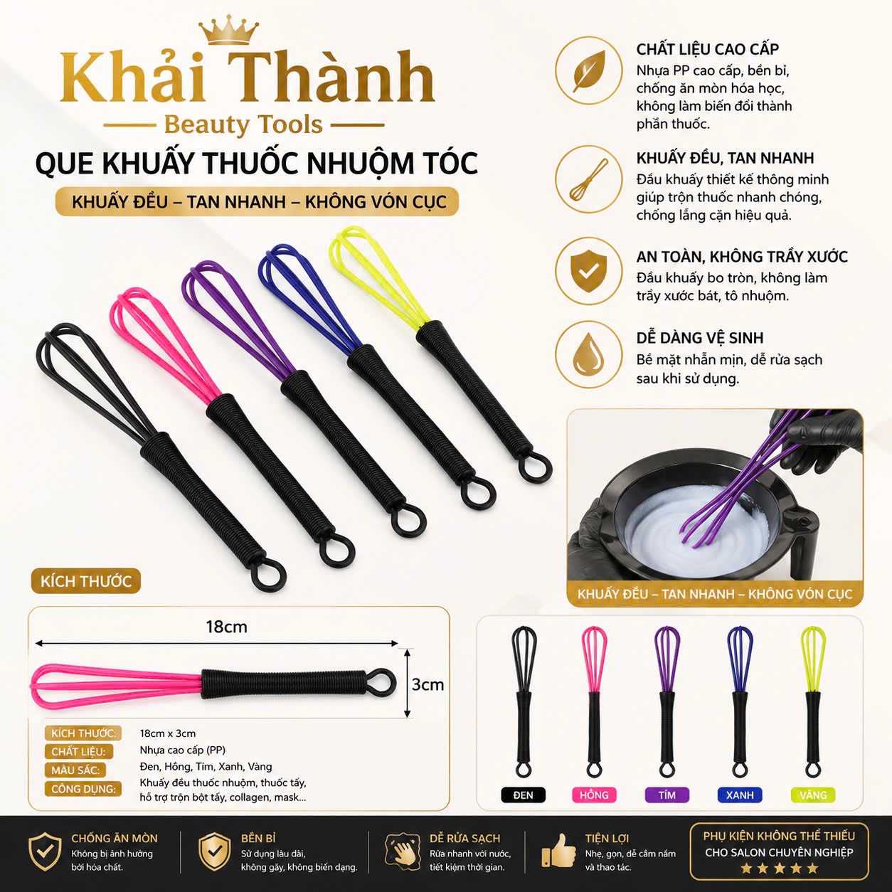 Cây Trộn Thuốc Nhựa XD-132