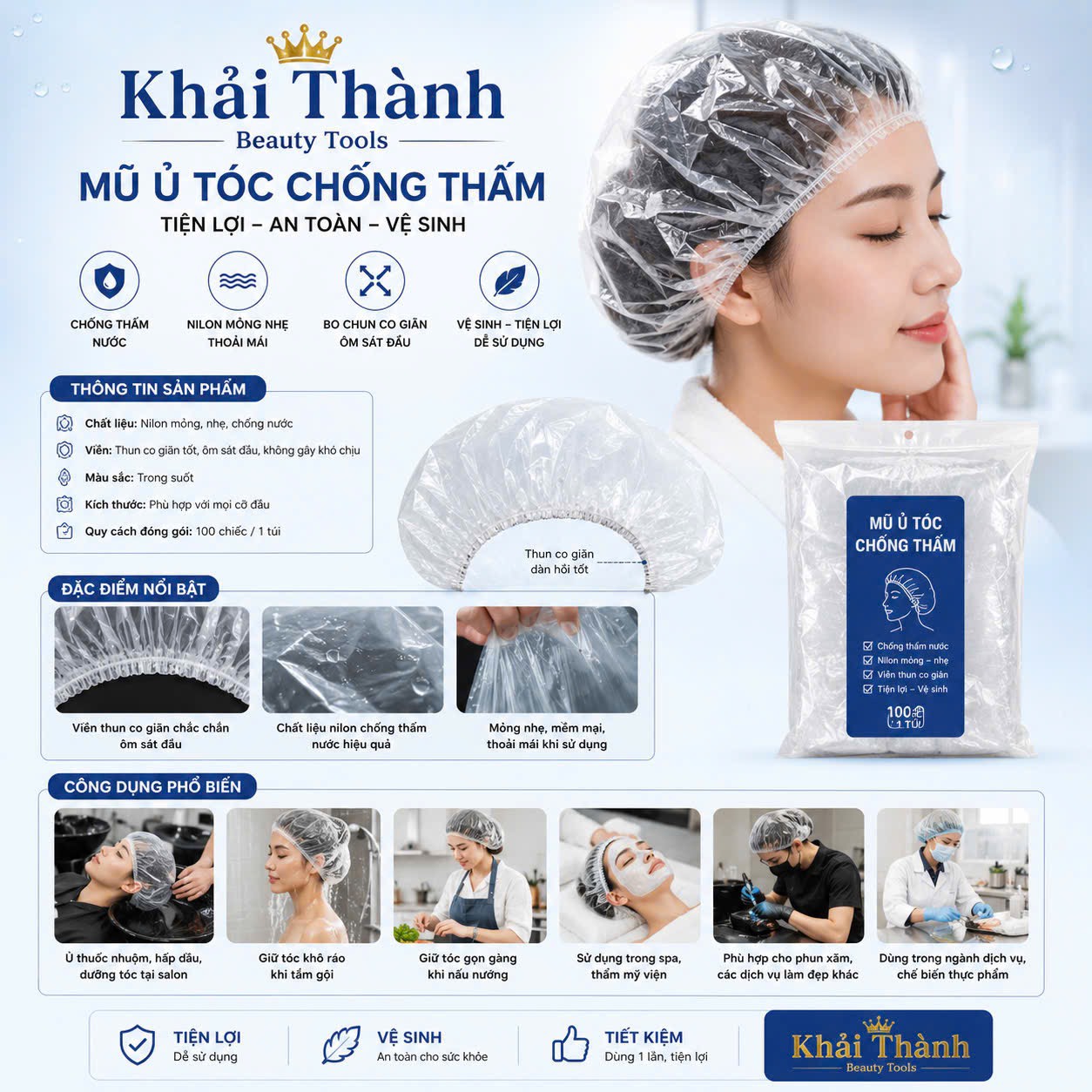 Mũ Nilon Mỏng XD-136