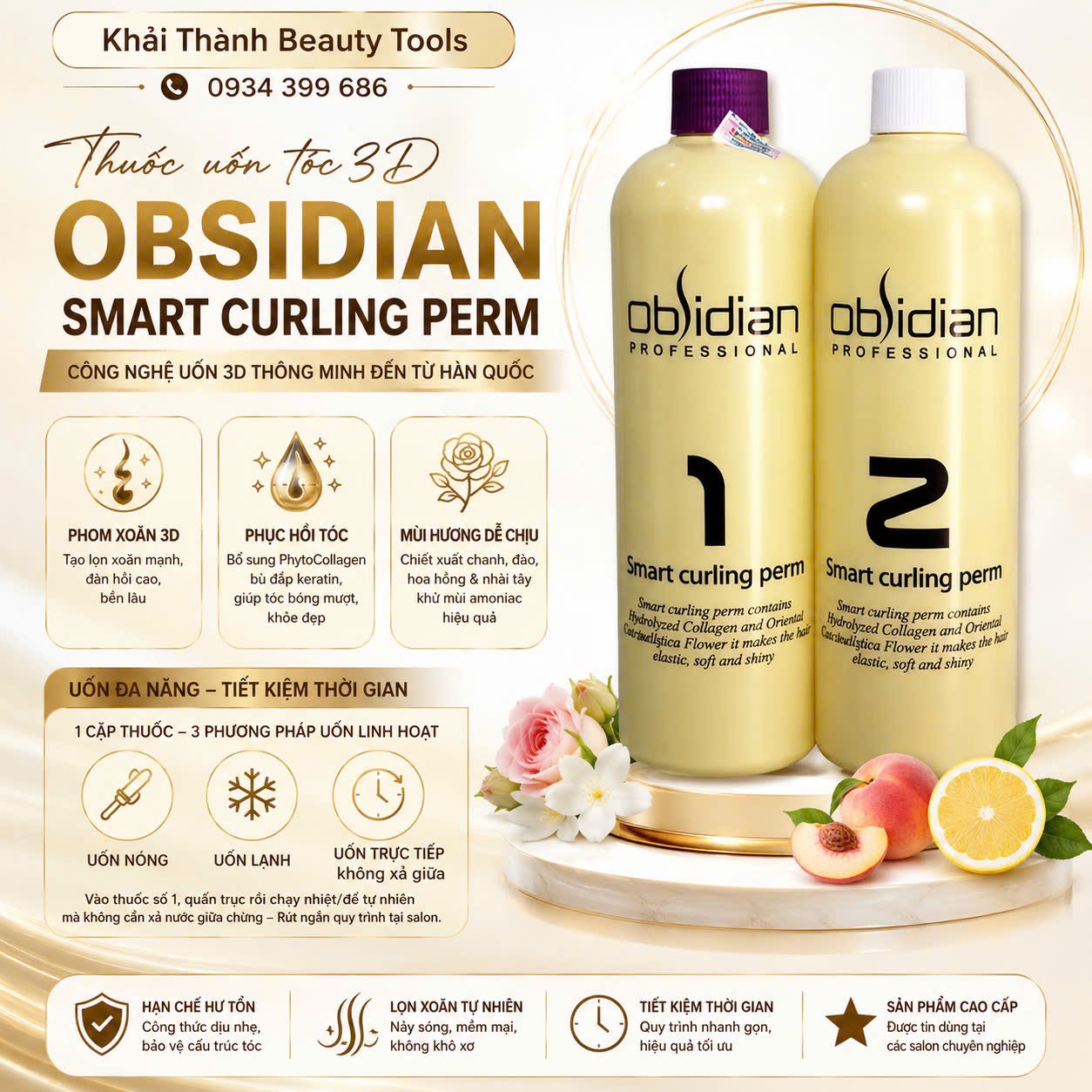 Thuốc Uốn Obsidian Thông Minh 500ml