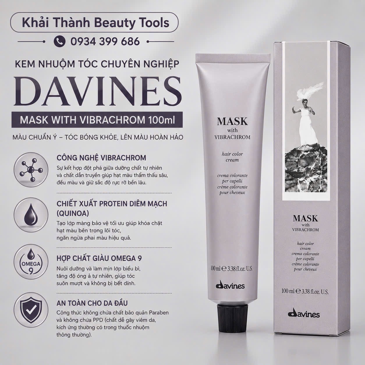 Nhuộm Davines Mask 100ml