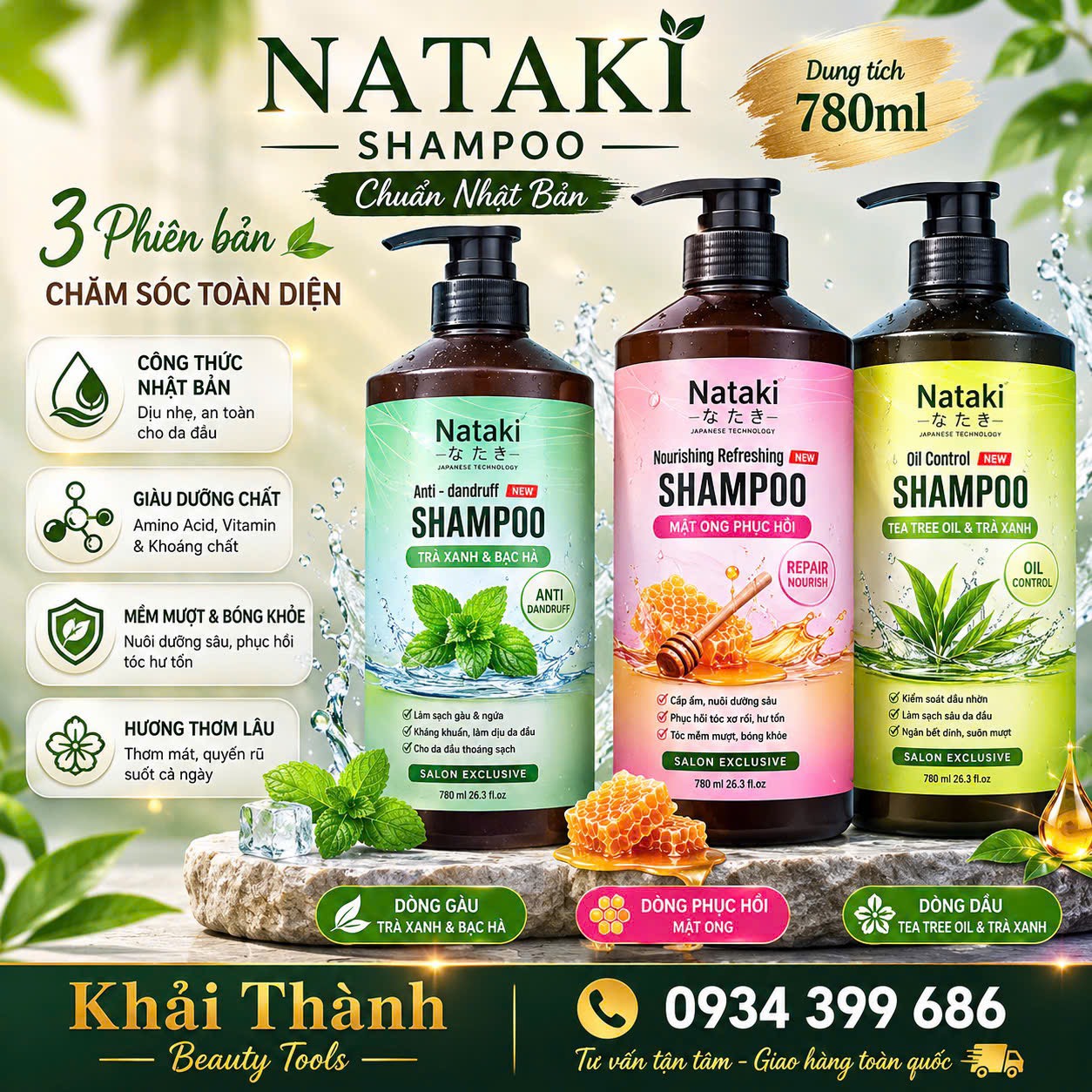 Dầu Gội Nataki 780ml
