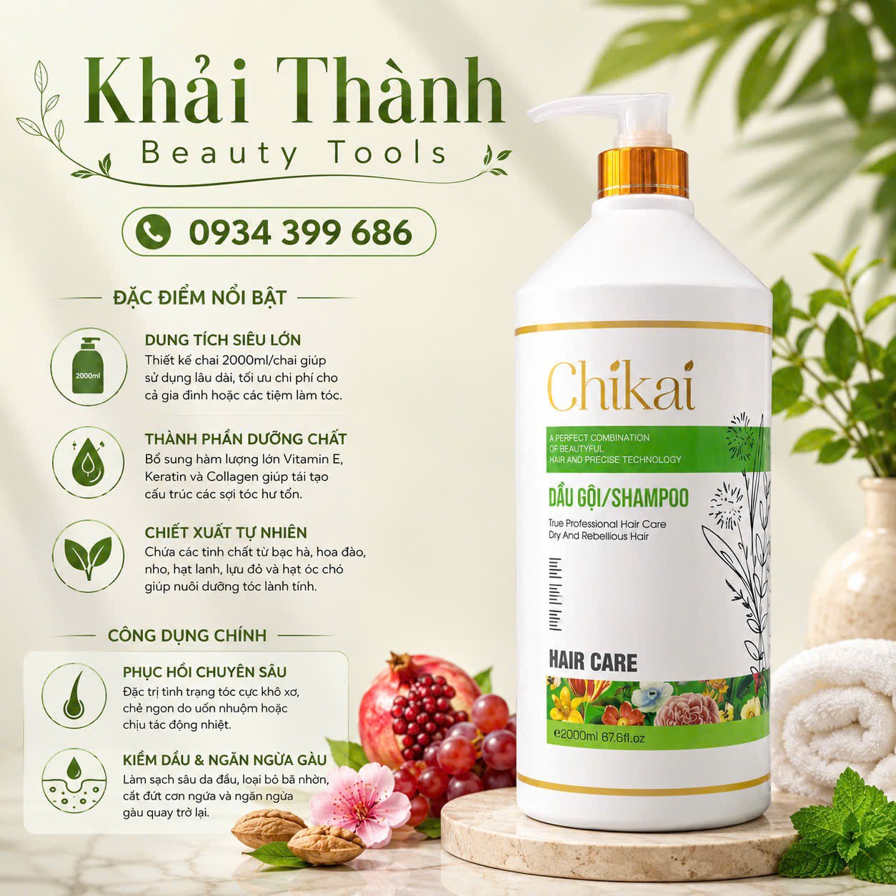 Dầu Gội Chikai 2000ml