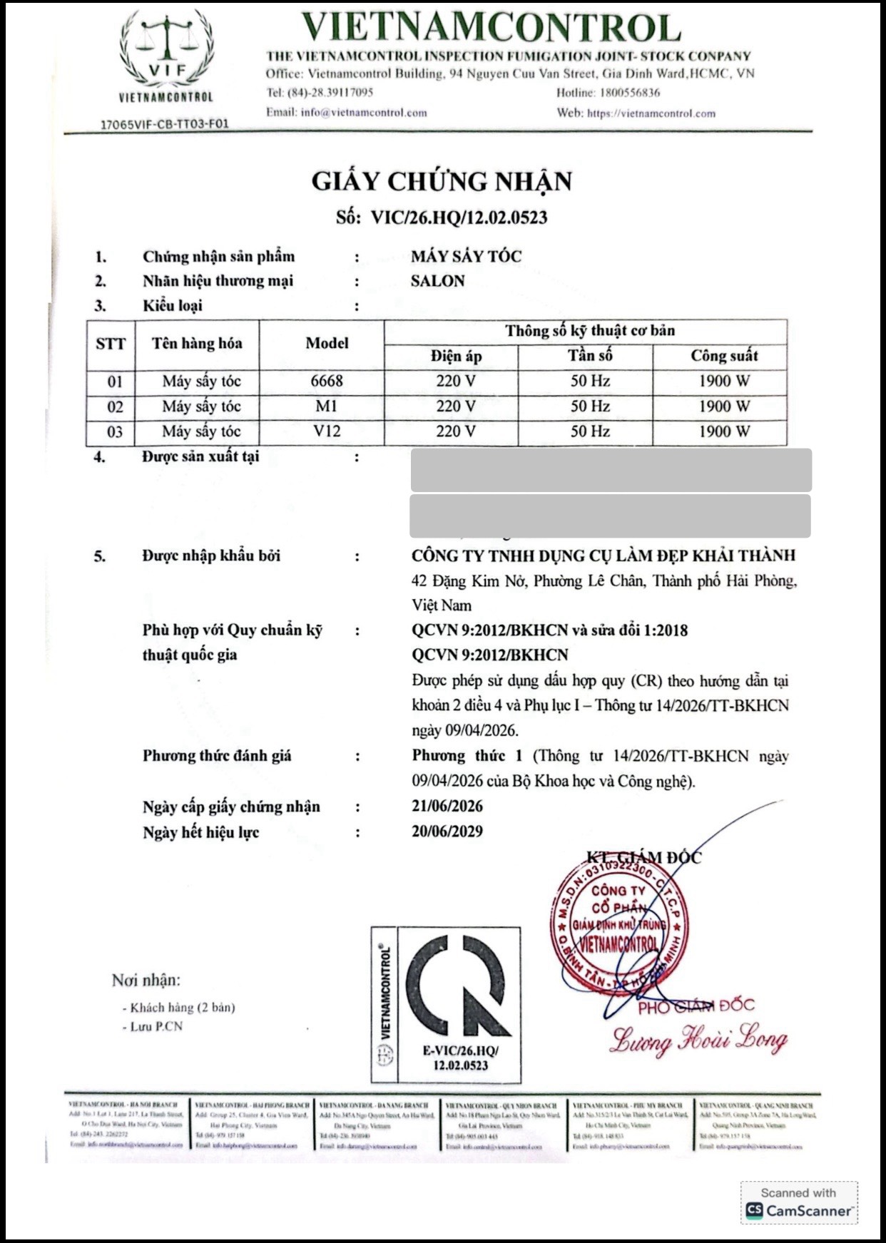Máy Sấy Tóc Salon 6668